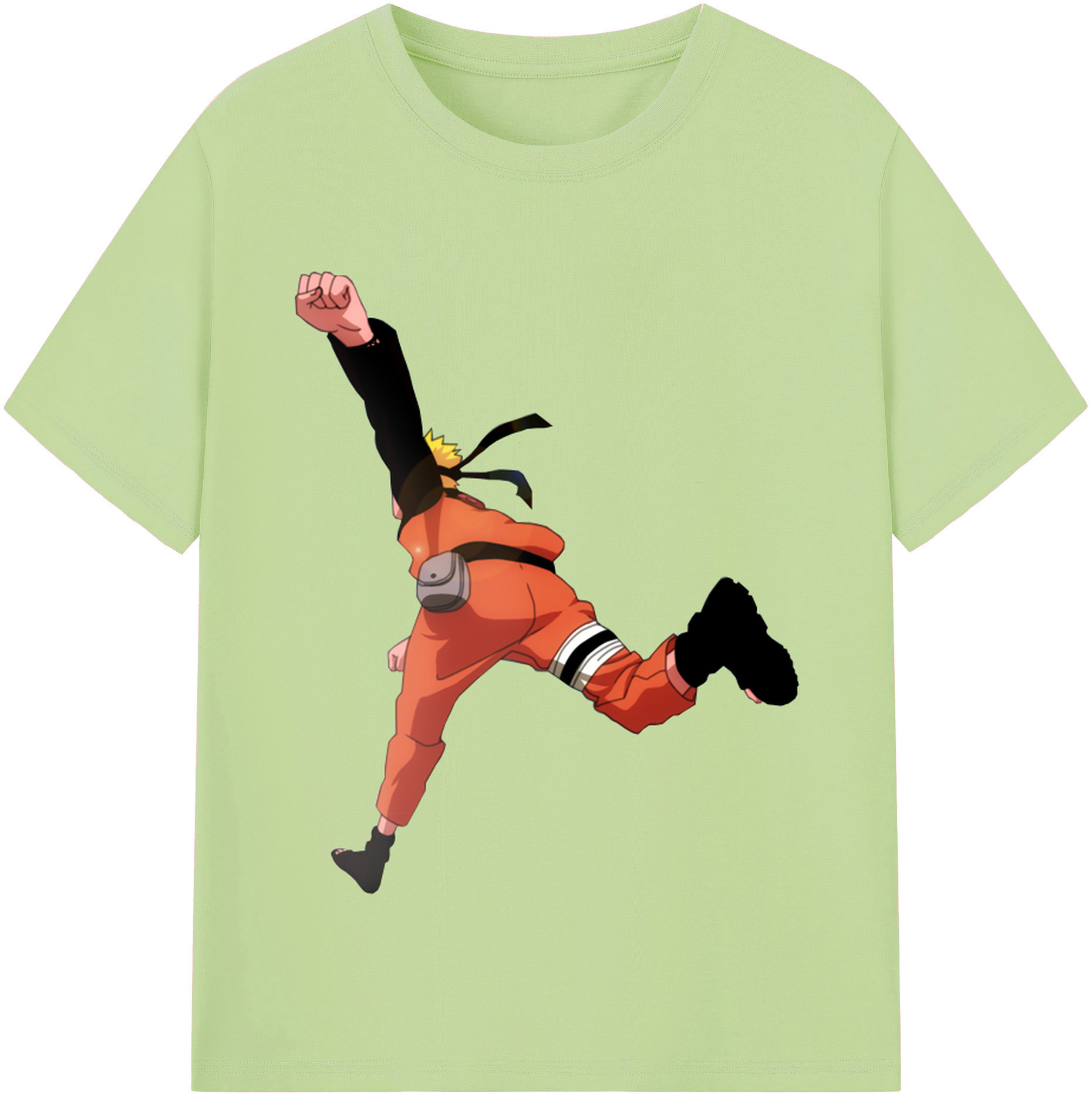 （画像用） NARUTO -ナルト- うずまき ナルト Uzumaki Naruto 綿100％半袖Tシャツ（フロントプリント）